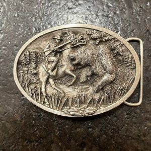 Vintage 1983 Bergamot Brassworks Belt Buckle.